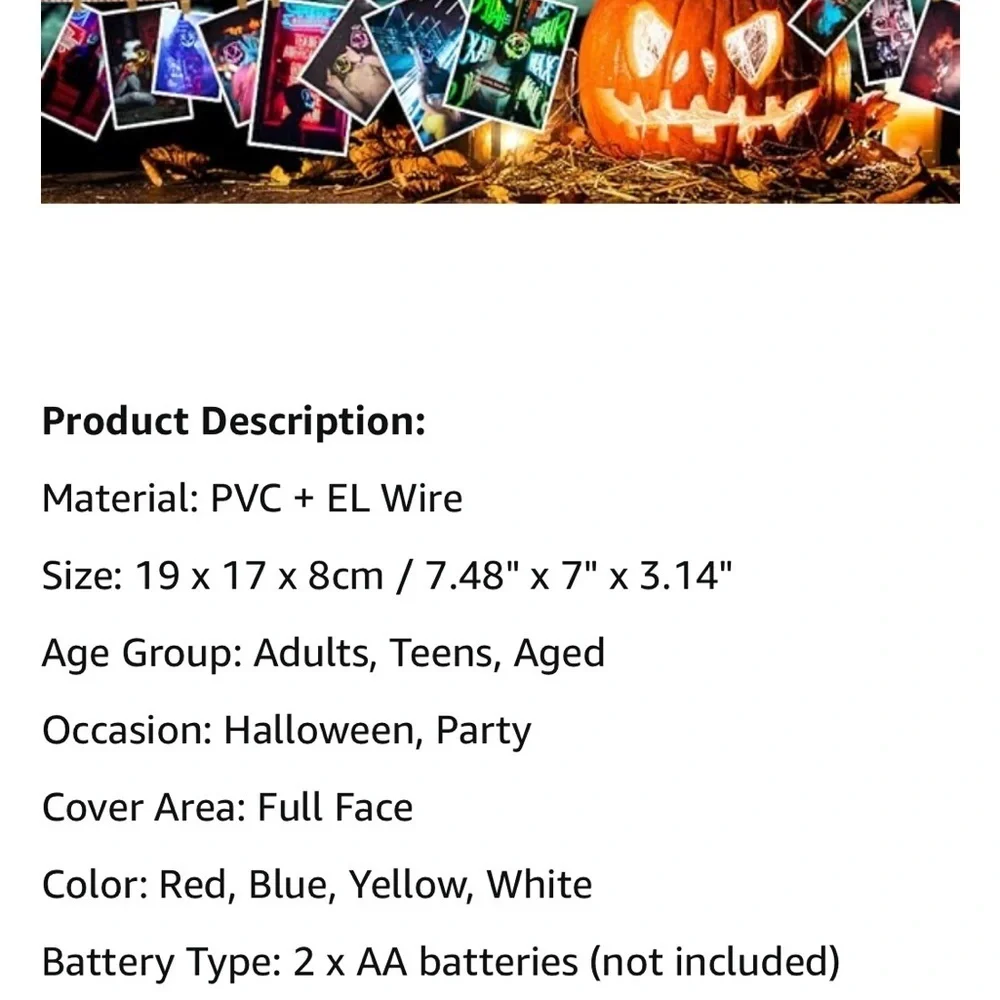 The Purge light up mask